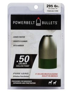 CVA Powerbelt Lead Bullets .50 Cal. 295 Gr. Hollow Point