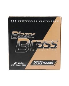CCI Blazer Brass 45 Auto 230 Gr. 830 FPS FMJ RN 200/Box