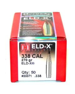 Hornady Bullets ELD-X 338 Caliber .338 270 Grain 50/Box