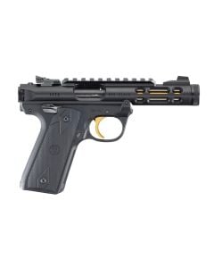 Ruger Mark IV 22/45 Lite Pistol 22LR Black/Gold 4.4" ~