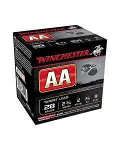 Winchester AA Target Load 28 Ga. 2.75" 1200 FPS 9 Shot 25 Per Box