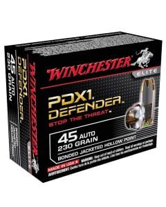 Winchester Defender Handgun Ammunition 45 Auto 230 Gr 20 Rd.