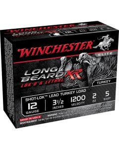 Winchester Long Beard XR Turkey Load Shotshell 12GA 3.5" #5 2 oz 10/Box