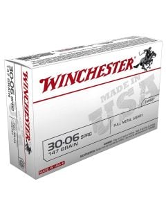 Winchester Supreme Centerfire Rifle Full Metal Jacket Ammunition 30-06 SPRG 147