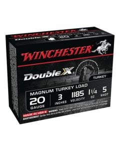 Winchester 20 Ga. 3" #5 Double X Magnum Turkey Load 10/Box