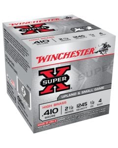 Winchester Super-X High Brass .410 Gauge 2.5" 1245 FPS .5 Ounce 4 Shot