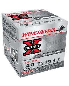 Winchester Super-X High Brass .410 Gauge 2.5" 1245 FPS .5 Ounce 6 Shot