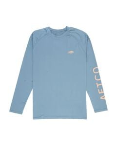 Aftco Men’s Samurai Sun Protection L/S Fishing Shirt - Slate Blue