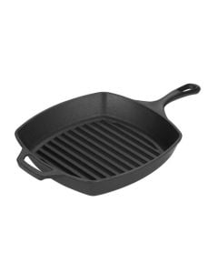 Lodge 10.5 Inch Square Cast Iron Grill Pan