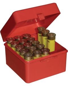 MTM Case-Gard Flip-Top Shotshell Case Holds 25 Rds 20 Gauge & 3" Magnums Red
