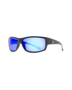 Calcutta Rip Sunglasses Matte Black/Blue Mirror Lens