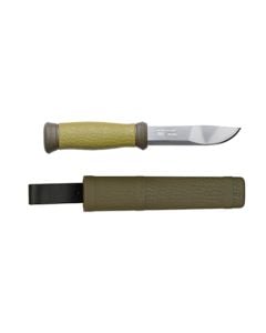 Mora 2000 Utility Knife Rubber Handle OD Green 4.3"