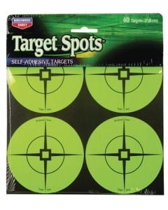 Birchwood Casey Self-Adhesive Target Spots Atomic Green w/ Crosshairs 3" 40 Spot