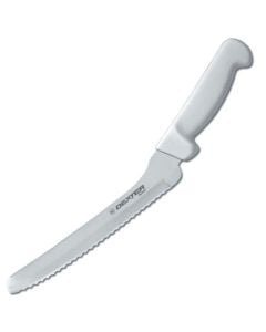 Dexter 8 " Scalloped Offset Sandwich Knife White Handle