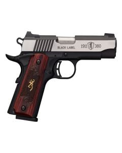 Browning 1911-380 Black Label Medallion Pro Compact Pistol 380 Stainless 3 5/8" ~