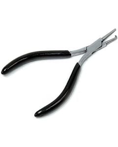 Anglers' Choice Mini Split Ring Stainless Steel Plier Black/Silver 5in