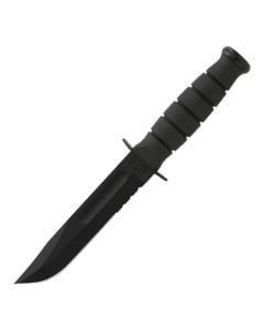 KA-BAR Short KA-BAR Serrated Edge Knife w/ Hard Sheath 5.25"