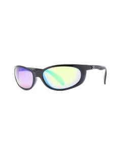 Calcutta Smoker Sunglasses - Shiny Black/Green Mirror