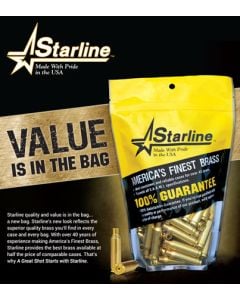 Starline Brass Unprimed Cases 223 Rem Rifle Brass - 100 Per Bag
