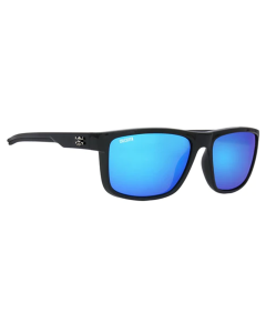 Calcutta Banks Sunglasses - Shiny Black/Blue Mirror