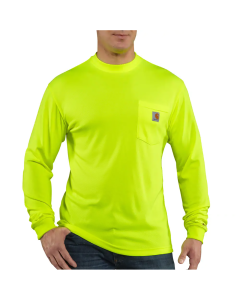 Carhartt Men’s Force Enhanced L/S T-Shirt - Bright Lime