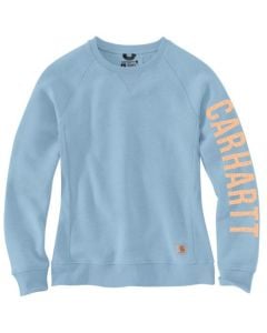 Carhartt Women's Crewneck Sleeve Logo Graphic Sweatshirt