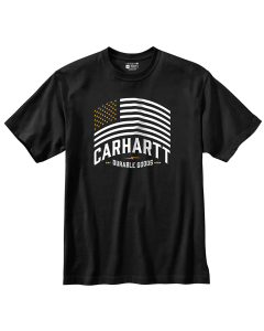 Carhartt Men’s Flag Graphic T-Shirt  - Black