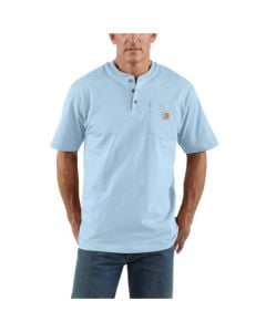 Carhartt Men’s Workwear S/S Pocket Henley T-Shirt - Moonstone