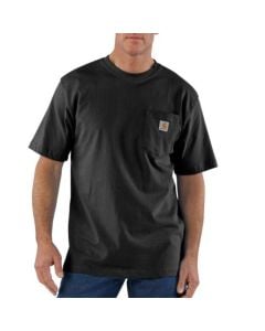 Carhartt Men’s Cotton S/S Pocket Crew T-Shirt - Black