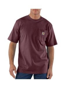 Carhartt Men’s Cotton S/S Pocket Crew T-Shirt - Port