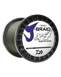 Daiwa J-Braid X4 Braided Line-Dark Green-15 lb.