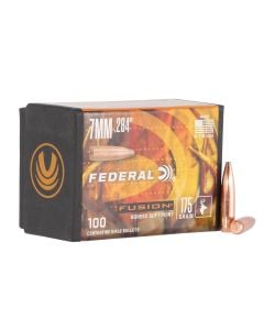 Federal Fusion Component  7mm .284 175 gr Fusion Soft Point 100 Per Box