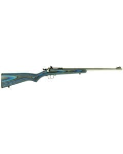Crickett 22 LR 1rd, 16.12" Stainless Barrel, Blued Metal, Blue Laminate Stock, Youth