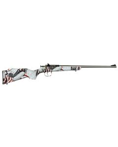 Crickett 22 LR 1rd, 16.12" Stainless Barrel, American Flag/Amendment Stock, Youth