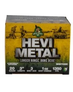 Hevi-Shot Hevi-Metal Longer Range 20 Ga. 3” #3 25/Box ENV39003