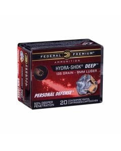 Federal 9mm Hydrashock Deep 135gr20rd Box