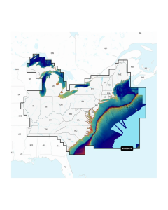 Garmin U.S. East - Lakes, Rivers and Coastal Marine Charts - Garmin Navionics Vision+