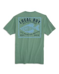 Local Boy Outfitters Men's Holy Crappie S/S T-Shirt-Light Green