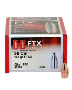Hornady 35 Caliber .355 165 grain FTX Bullets 100/Box