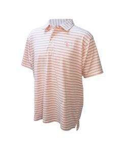 Local Boy Outfitters Men’s Seabrook Polo Shirt - Salmon/Coral/White