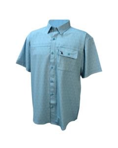 Local Boy Outfitters Men’s Seadation Geo Angler S/S Button-Down - Stone Sky