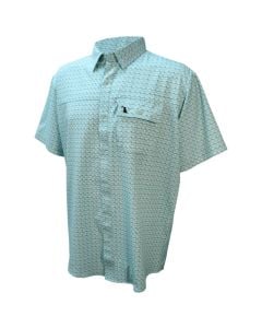 Local Boy Outfitters Men’s Seadation Waves Angler S/S Button-Down Shirt - Mojito Sky