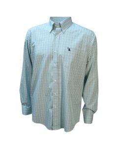 Local Boy Outfitters Men’s Taylor Button-Down Dress Shirt - Green/Slate/Grey