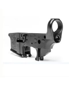 Standard Manufacturing Punisher Stripped Lower 5.56mm Forged Aluminum Hardcoat Anodized Black STLS015CE