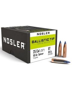 Nosler Ballistic Tip Bullet .257 Cal. 115Gr. .257"