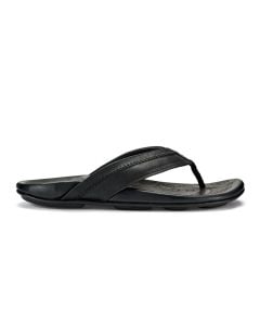 Olukai Men's Hiapo Leather Beach Sandals - Lava Rock