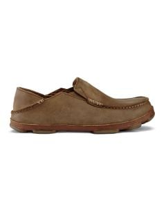 Olukai Men's Moloā Leather Slip-On Shoes - Ray/Toffee