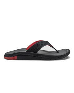 Olukia Men's ‘Awiki Black/HLA Beach Sandals