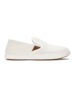 Olukai Women's Pehuea Mesh Slip-On Sneakers - Bright White