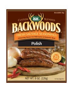 LEM Backwoods Polish Fresh Sausage Seasoning for 25 Lbs.